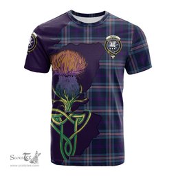 Scottish Nevoy Clan Tartan with Thistle and Scotland Map Tartan Plaid T Shirt Scottish Plaid Tartan Plaid - ScotsTee - scotstee.com