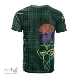 Scottish Ross Hunting Modern Clan Tartan with Thistle and Scotland Map Tartan Plaid T Shirt Scottish Plaid Tartan Plaid - ScotsTee - scotstee.com