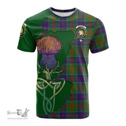 Scottish Stewart of Appin Hunting Modern Clan Tartan with Thistle and Scotland Map Tartan Plaid T Shirt Scottish Plaid Tartan Plaid - ScotsTee - scotstee.com