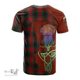 Scottish Skene of Cromar Black Clan Tartan with Thistle and Scotland Map Tartan Plaid T Shirt Scottish Plaid Tartan Plaid - ScotsTee - scotstee.com