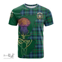 Scottish Urquhart Ancient Clan Tartan with Thistle and Scotland Map Tartan Plaid T Shirt Scottish Plaid Tartan Plaid - ScotsTee - scotstee.com