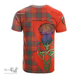 Scottish MacNab Ancient Clan Tartan with Thistle and Scotland Map Tartan Plaid T Shirt Scottish Plaid Tartan Plaid - ScotsTee - scotstee.com