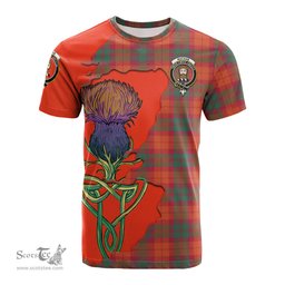 Scottish MacNab Ancient Clan Tartan with Thistle and Scotland Map Tartan Plaid T Shirt Scottish Plaid Tartan Plaid - ScotsTee - scotstee.com