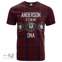 Scottish Anderson of Kinnedear Red Its In My DNA Plaid Family Crest Tartan T Shirt Scottish Plaid Tartan Plaid - ScotsTee - scotstee.com