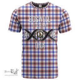 Scottish Boswell Modern Its In My DNA Plaid Family Crest Tartan T Shirt Scottish Plaid Tartan Plaid - ScotsTee - scotstee.com