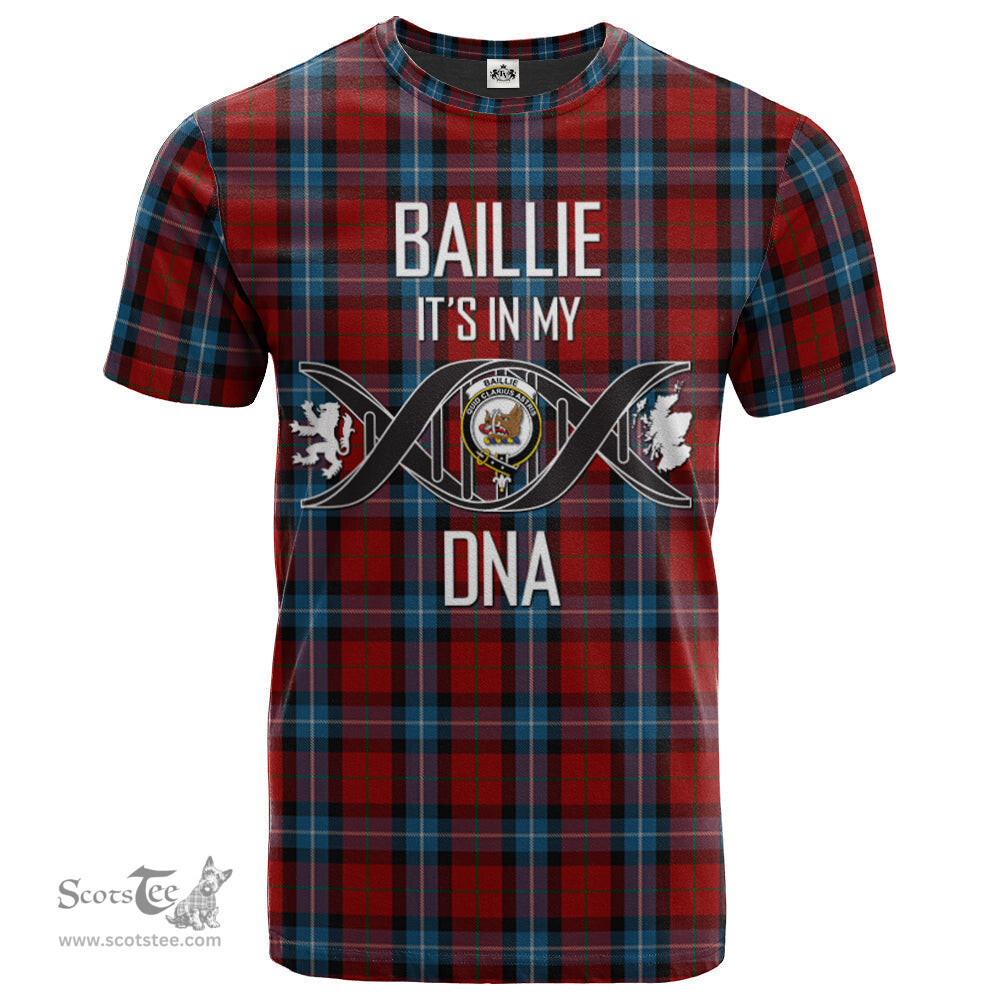 Scottish Baillie of Polkemmet Red Its In My DNA Plaid Family Crest Tartan T Shirt Scottish Plaid Tartan Plaid - ScotsTee - scotstee.com
