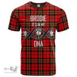 Scottish Brodie Modern Its In My DNA Plaid Family Crest Tartan T Shirt Scottish Plaid Tartan Plaid - ScotsTee - scotstee.com