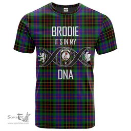 Scottish Brodie Hunting Modern Its In My DNA Plaid Family Crest Tartan T Shirt Scottish Plaid Tartan Plaid - ScotsTee - scotstee.com