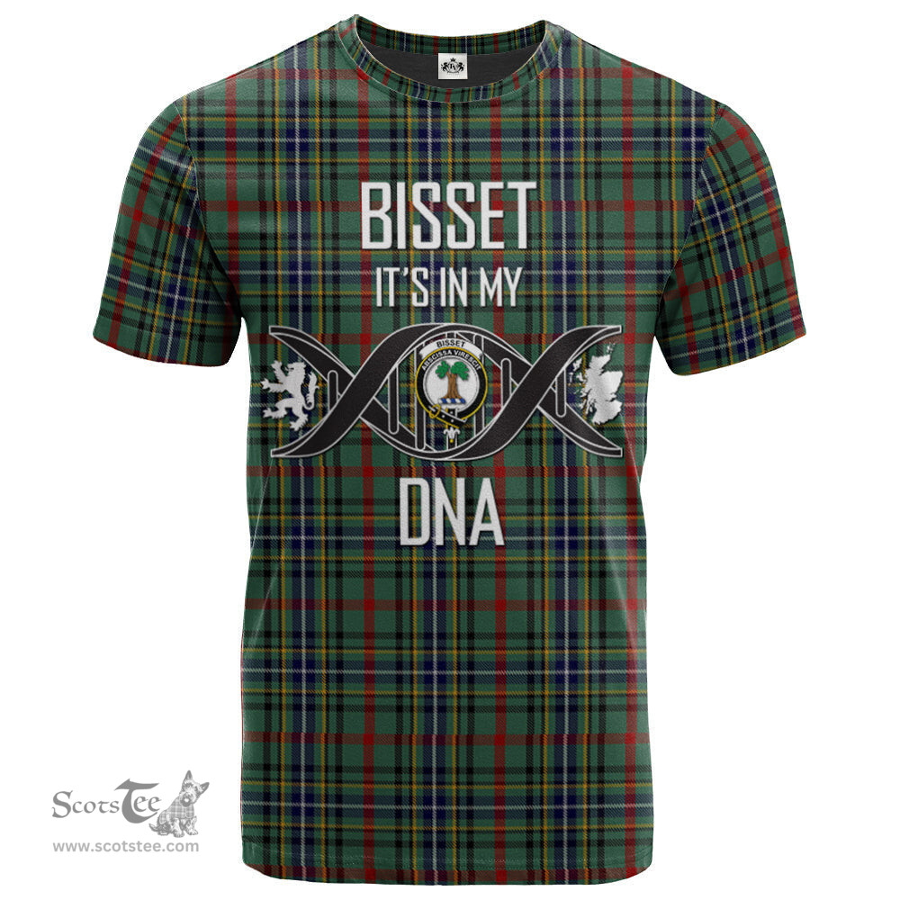 Scottish Bisset Its In My DNA Plaid Family Crest Tartan T Shirt Scottish Plaid Tartan Plaid - ScotsTee - scotstee.com