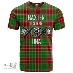 Scottish Baxter Modern Its In My DNA Plaid Family Crest Tartan T Shirt Scottish Plaid Tartan Plaid - ScotsTee - scotstee.com