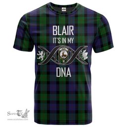 Scottish Blair Its In My DNA Plaid Family Crest Tartan T Shirt Scottish Plaid Tartan Plaid - ScotsTee - scotstee.com