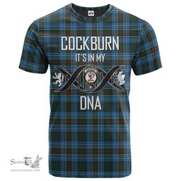 Scottish Cockburn Modern Its In My DNA Plaid Family Crest Tartan T Shirt Scottish Plaid Tartan Plaid - ScotsTee - scotstee.com