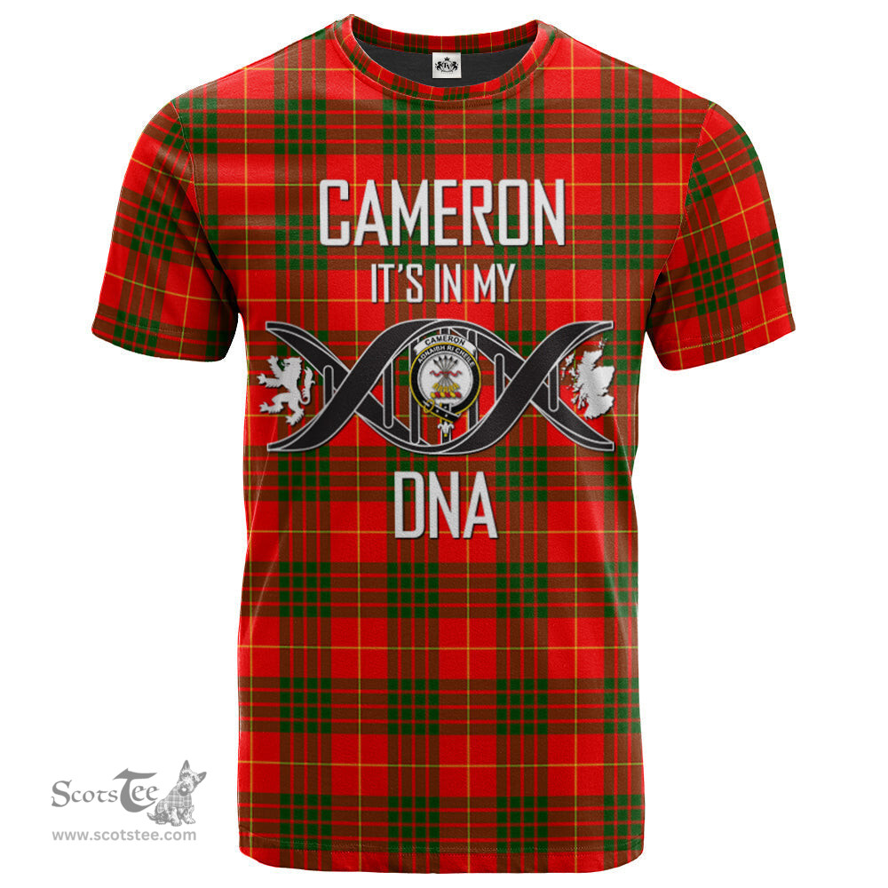 Scottish Cameron Modern Its In My DNA Plaid Family Crest Tartan T Shirt Scottish Plaid Tartan Plaid - ScotsTee - scotstee.com
