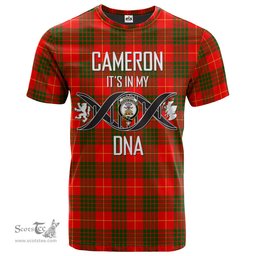 Scottish Cameron Modern Its In My DNA Plaid Family Crest Tartan T Shirt Scottish Plaid Tartan Plaid - ScotsTee - scotstee.com