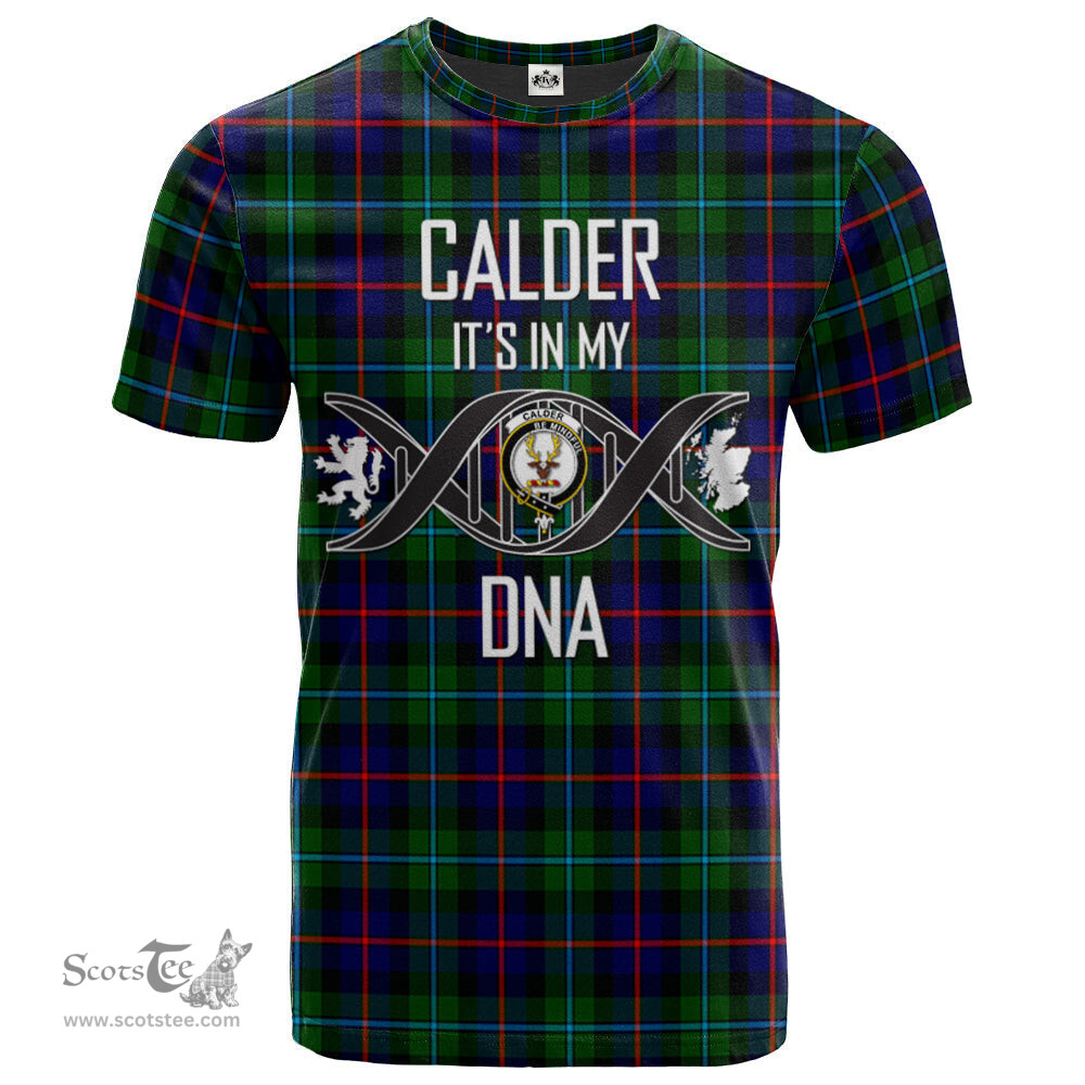 Scottish Calder Modern Its In My DNA Plaid Family Crest Tartan T Shirt Scottish Plaid Tartan Plaid - ScotsTee - scotstee.com