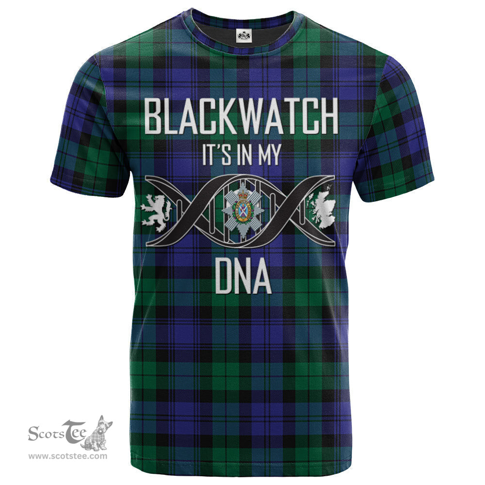 Scottish Blackwatch Modern Its In My DNA Plaid Family Crest Tartan T Shirt Scottish Plaid Tartan Plaid - ScotsTee - scotstee.com