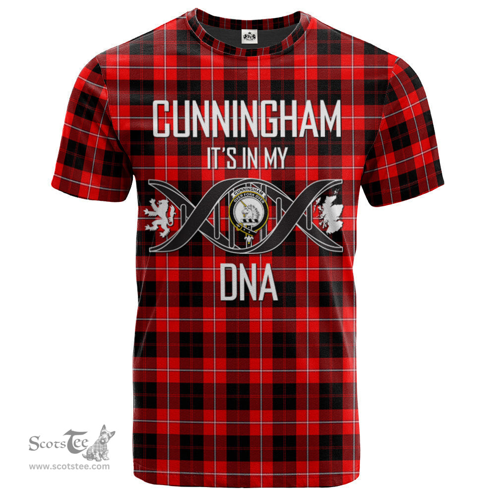 Scottish Cunningham Modern Its In My DNA Plaid Family Crest Tartan T Shirt Scottish Plaid Tartan Plaid - ScotsTee - scotstee.com
