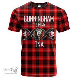 Scottish Cunningham Modern Its In My DNA Plaid Family Crest Tartan T Shirt Scottish Plaid Tartan Plaid - ScotsTee - scotstee.com
