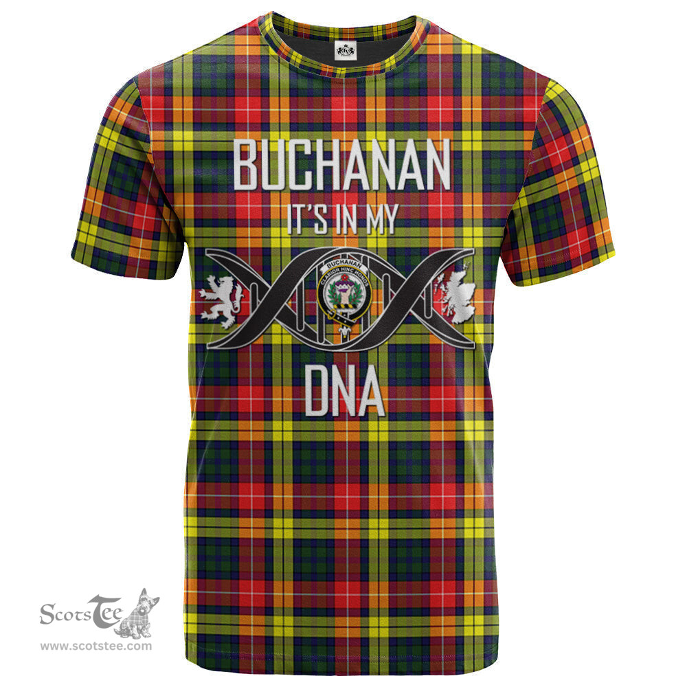 Scottish Buchanan Modern Its In My DNA Plaid Family Crest Tartan T Shirt Scottish Plaid Tartan Plaid - ScotsTee - scotstee.com
