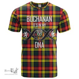 Scottish Buchanan Modern Its In My DNA Plaid Family Crest Tartan T Shirt Scottish Plaid Tartan Plaid - ScotsTee - scotstee.com
