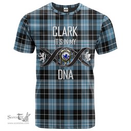 Scottish Clark (Lion) Ancient Its In My DNA Plaid Family Crest Tartan T Shirt Scottish Plaid Tartan Plaid - ScotsTee - scotstee.com