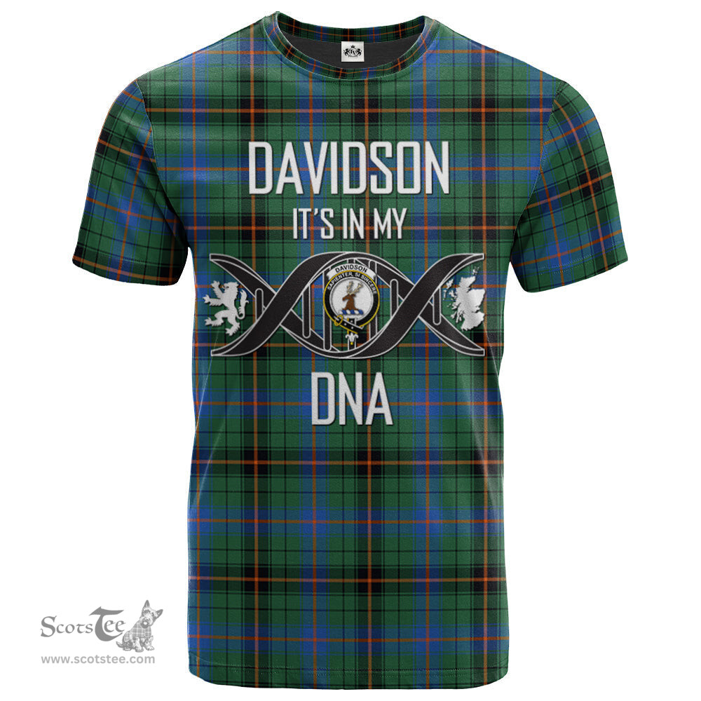 Scottish Davidson Ancient Its In My DNA Plaid Family Crest Tartan T Shirt Scottish Plaid Tartan Plaid - ScotsTee - scotstee.com