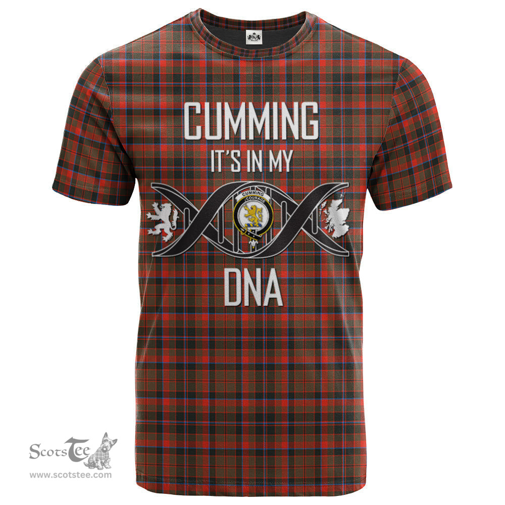 Scottish Cumming Hunting Weathered Its In My DNA Plaid Family Crest Tartan T Shirt Scottish Plaid Tartan Plaid - ScotsTee - scotstee.com