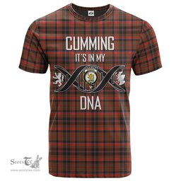 Scottish Cumming Hunting Weathered Its In My DNA Plaid Family Crest Tartan T Shirt Scottish Plaid Tartan Plaid - ScotsTee - scotstee.com