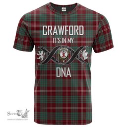 Scottish Crawford Modern Its In My DNA Plaid Family Crest Tartan T Shirt Scottish Plaid Tartan Plaid - ScotsTee - scotstee.com