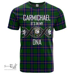 Scottish Carmichael Modern Its In My DNA Plaid Family Crest Tartan T Shirt Scottish Plaid Tartan Plaid - ScotsTee - scotstee.com