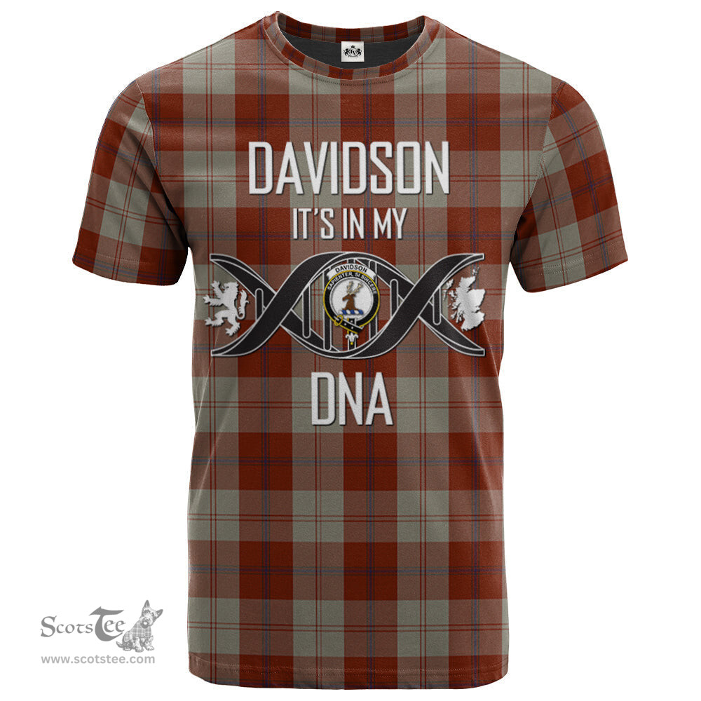 Scottish Davidson Dress Dancers Its In My DNA Plaid Family Crest Tartan T Shirt Scottish Plaid Tartan Plaid - ScotsTee - scotstee.com