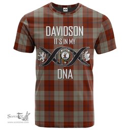 Scottish Davidson Dress Dancers Its In My DNA Plaid Family Crest Tartan T Shirt Scottish Plaid Tartan Plaid - ScotsTee - scotstee.com