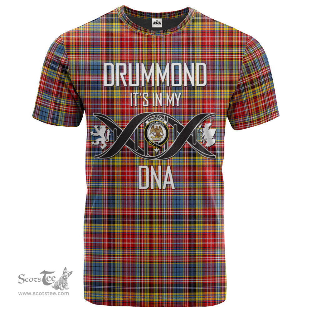 Scottish Drummond of Strathallan Its In My DNA Plaid Family Crest Tartan T Shirt Scottish Plaid Tartan Plaid - ScotsTee - scotstee.com