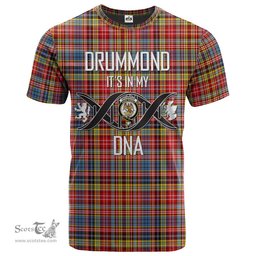 Scottish Drummond of Strathallan Its In My DNA Plaid Family Crest Tartan T Shirt Scottish Plaid Tartan Plaid - ScotsTee - scotstee.com
