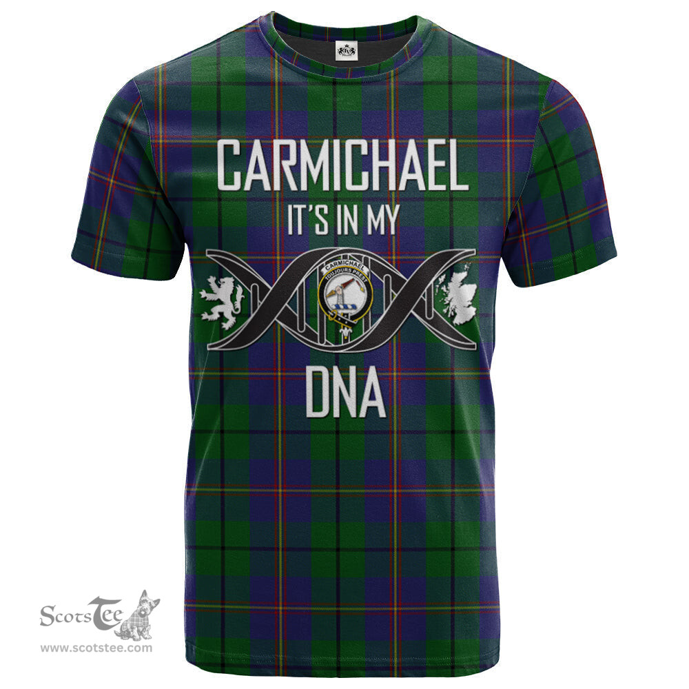 Scottish Carmichael Its In My DNA Plaid Family Crest Tartan T Shirt Scottish Plaid Tartan Plaid - ScotsTee - scotstee.com