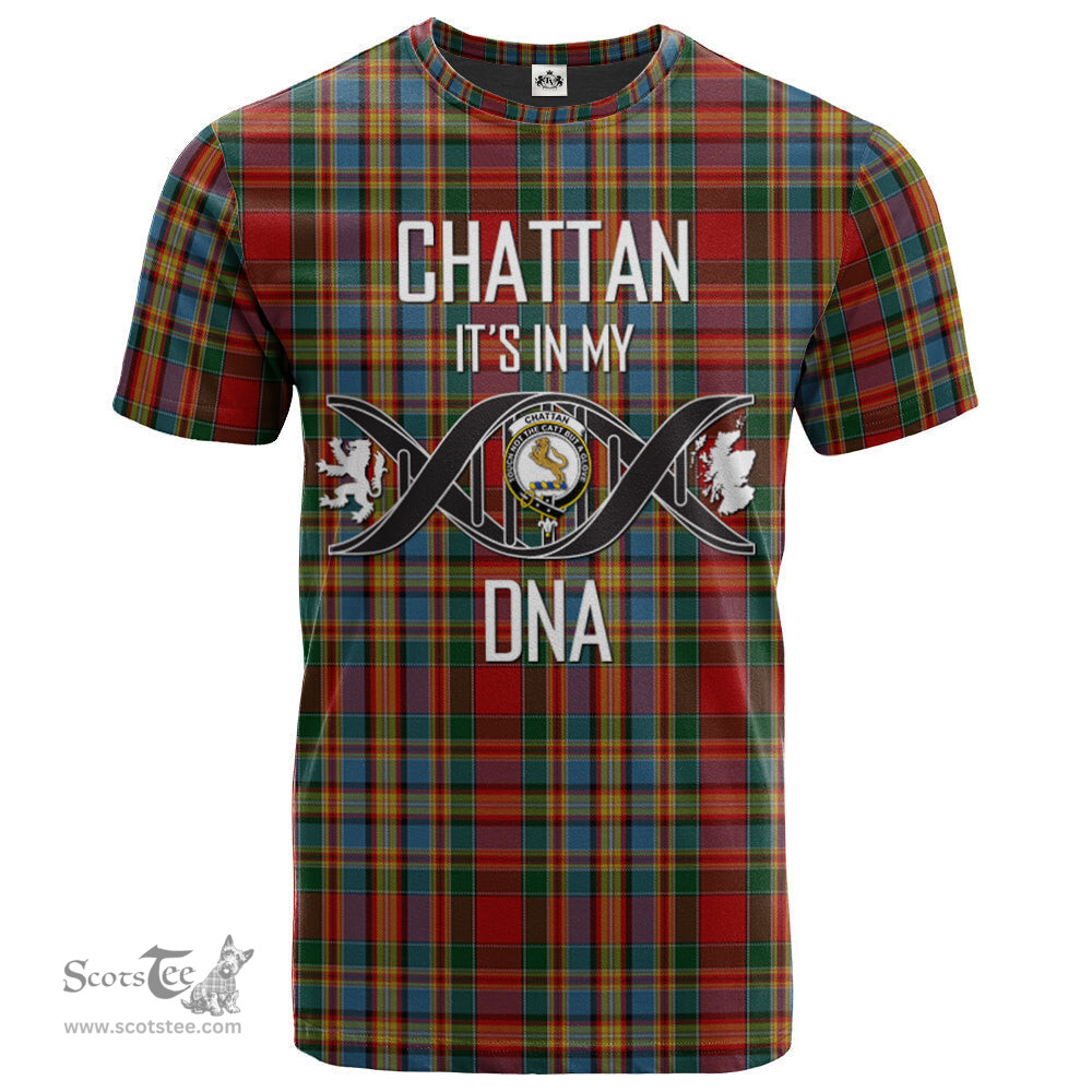 Scottish Chattan (brown stripe) Its In My DNA Plaid Family Crest Tartan T Shirt Scottish Plaid Tartan Plaid - ScotsTee - scotstee.com
