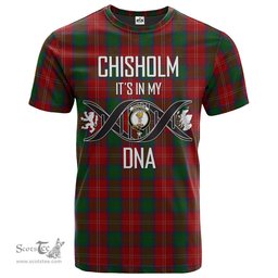 Scottish Chisholm Its In My DNA Plaid Family Crest Tartan T Shirt Scottish Plaid Tartan Plaid - ScotsTee - scotstee.com