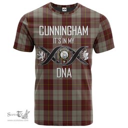 Scottish Cunningham Burgundy Dancers Its In My DNA Plaid Family Crest Tartan T Shirt Scottish Plaid Tartan Plaid - ScotsTee - scotstee.com