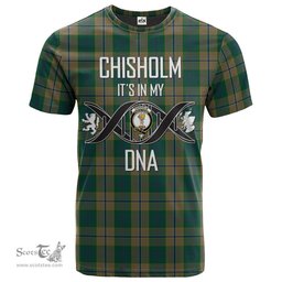 Scottish Chisholm Colonial Its In My DNA Plaid Family Crest Tartan T Shirt Scottish Plaid Tartan Plaid - ScotsTee - scotstee.com