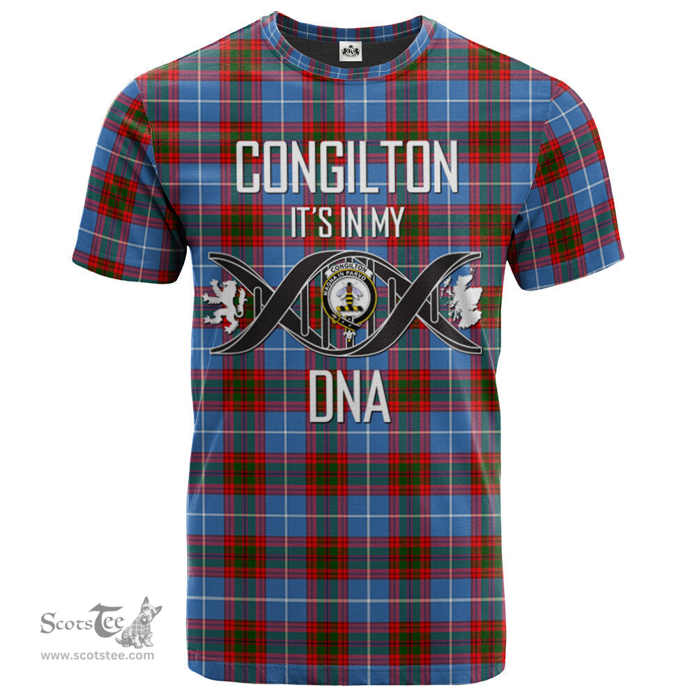 Scottish Congilton Its In My DNA Plaid Family Crest Tartan T Shirt Scottish Plaid Tartan Plaid - ScotsTee - scotstee.com
