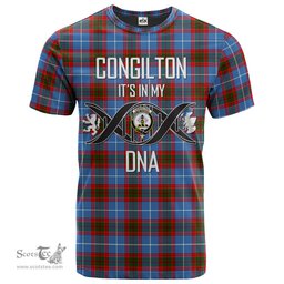 Scottish Congilton Its In My DNA Plaid Family Crest Tartan T Shirt Scottish Plaid Tartan Plaid - ScotsTee - scotstee.com