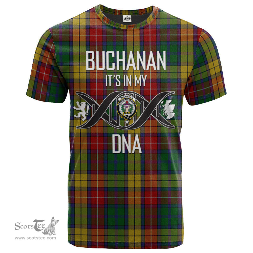 Scottish Buchanan 03 Its In My DNA Plaid Family Crest Tartan T Shirt Scottish Plaid Tartan Plaid - ScotsTee - scotstee.com