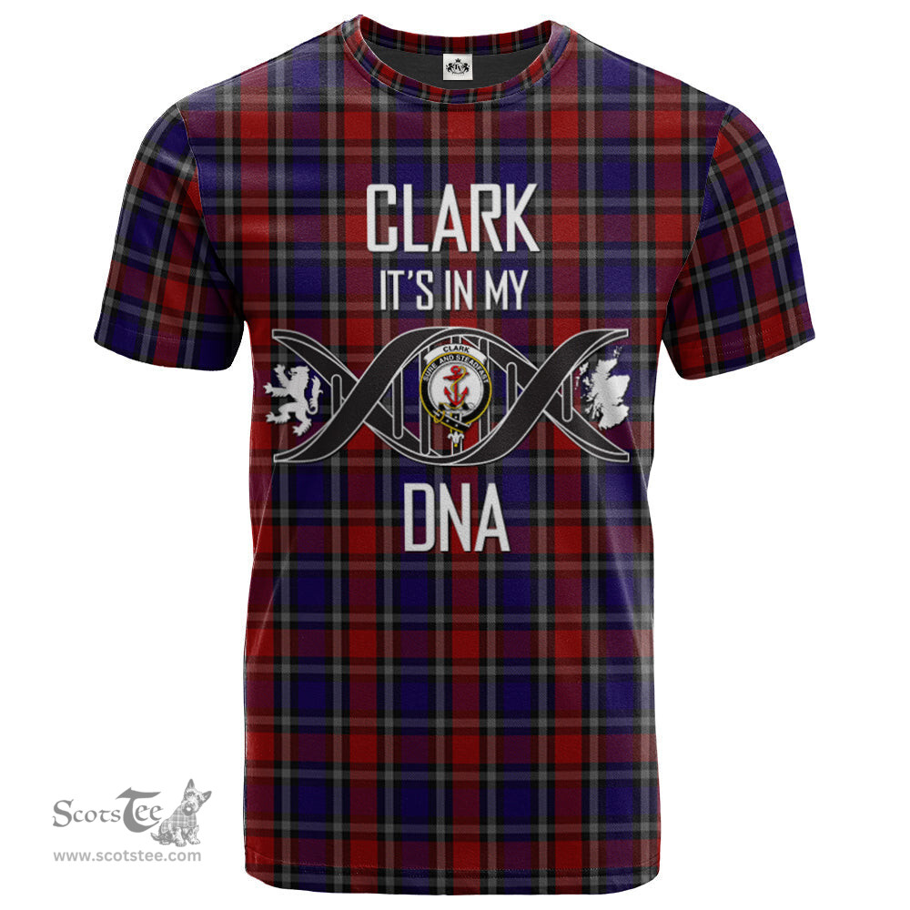 Scottish Clark Red Its In My DNA Plaid Family Crest Tartan T Shirt Scottish Plaid Tartan Plaid - ScotsTee - scotstee.com