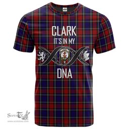 Scottish Clark Red Its In My DNA Plaid Family Crest Tartan T Shirt Scottish Plaid Tartan Plaid - ScotsTee - scotstee.com
