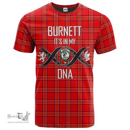 Scottish Burnett Modern Its In My DNA Plaid Family Crest Tartan T Shirt Scottish Plaid Tartan Plaid - ScotsTee - scotstee.com