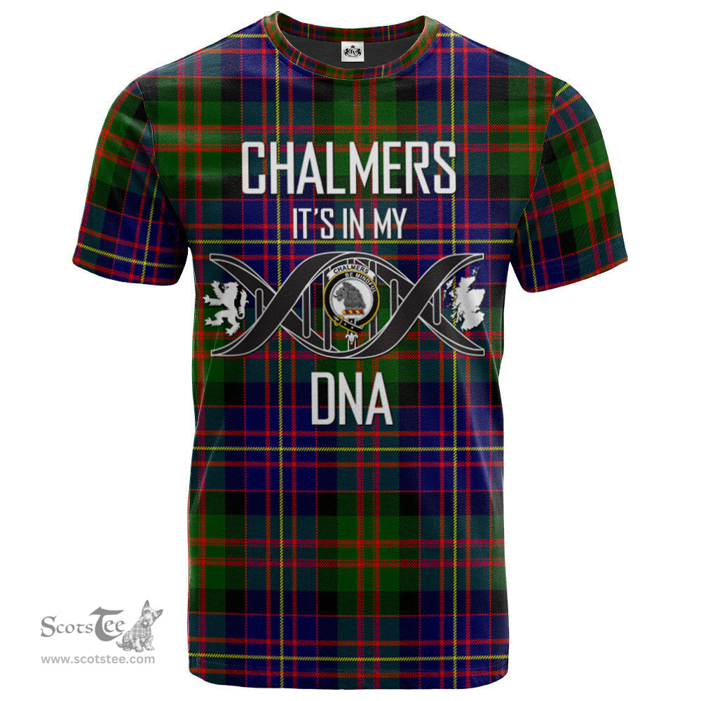 Scottish Chalmers Modern Its In My DNA Plaid Family Crest Tartan T Shirt Scottish Plaid Tartan Plaid - ScotsTee - scotstee.com