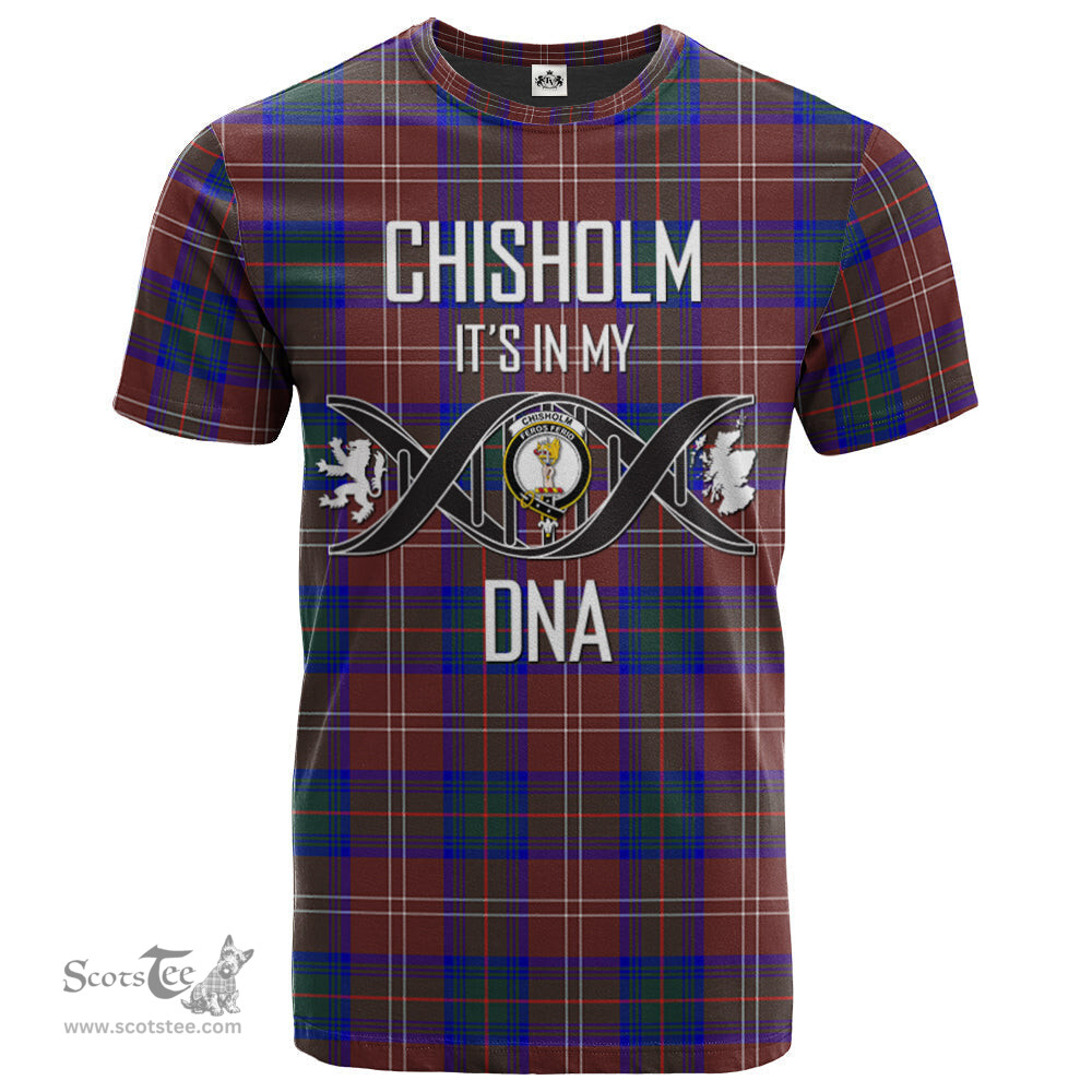 Scottish Chisholm Hunting Modern Its In My DNA Plaid Family Crest Tartan T Shirt Scottish Plaid Tartan Plaid - ScotsTee - scotstee.com
