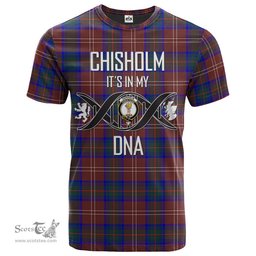 Scottish Chisholm Hunting Modern Its In My DNA Plaid Family Crest Tartan T Shirt Scottish Plaid Tartan Plaid - ScotsTee - scotstee.com
