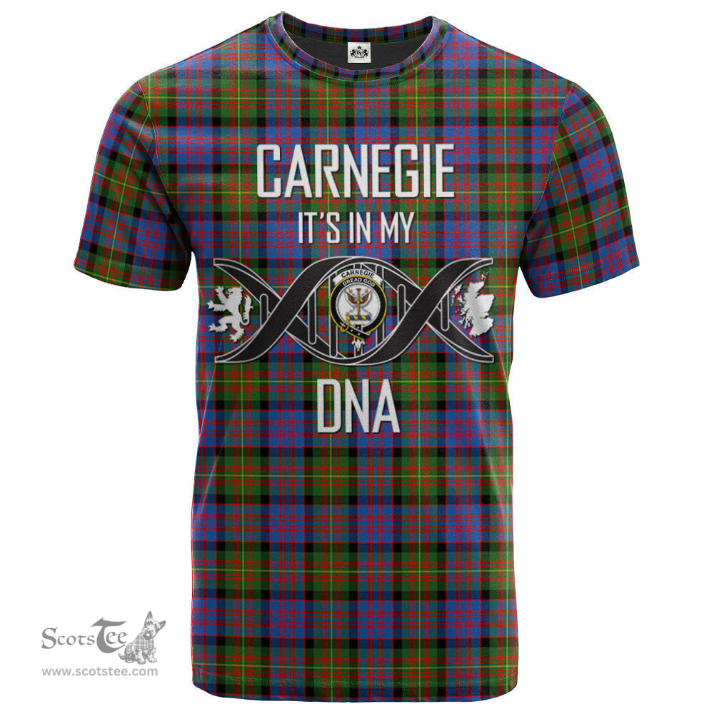 Scottish Carnegie Ancient Its In My DNA Plaid Family Crest Tartan T Shirt Scottish Plaid Tartan Plaid - ScotsTee - scotstee.com
