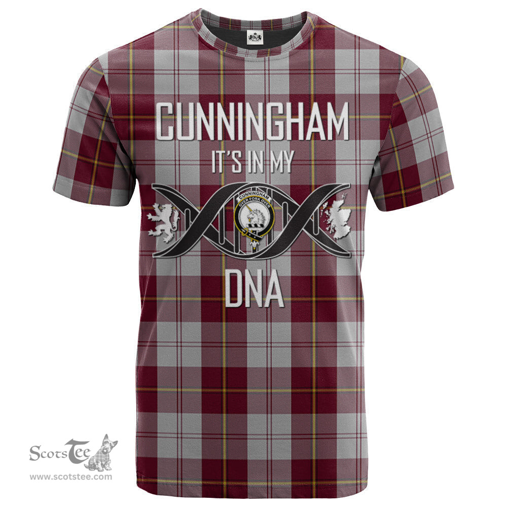 Scottish Cunningham Dress Burgundy (Dance) Its In My DNA Plaid Family Crest Tartan T Shirt Scottish Plaid Tartan Plaid - ScotsTee - scotstee.com